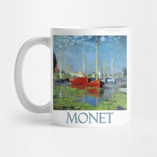 Red Boats at Argenteuil by Claude Monet Mug